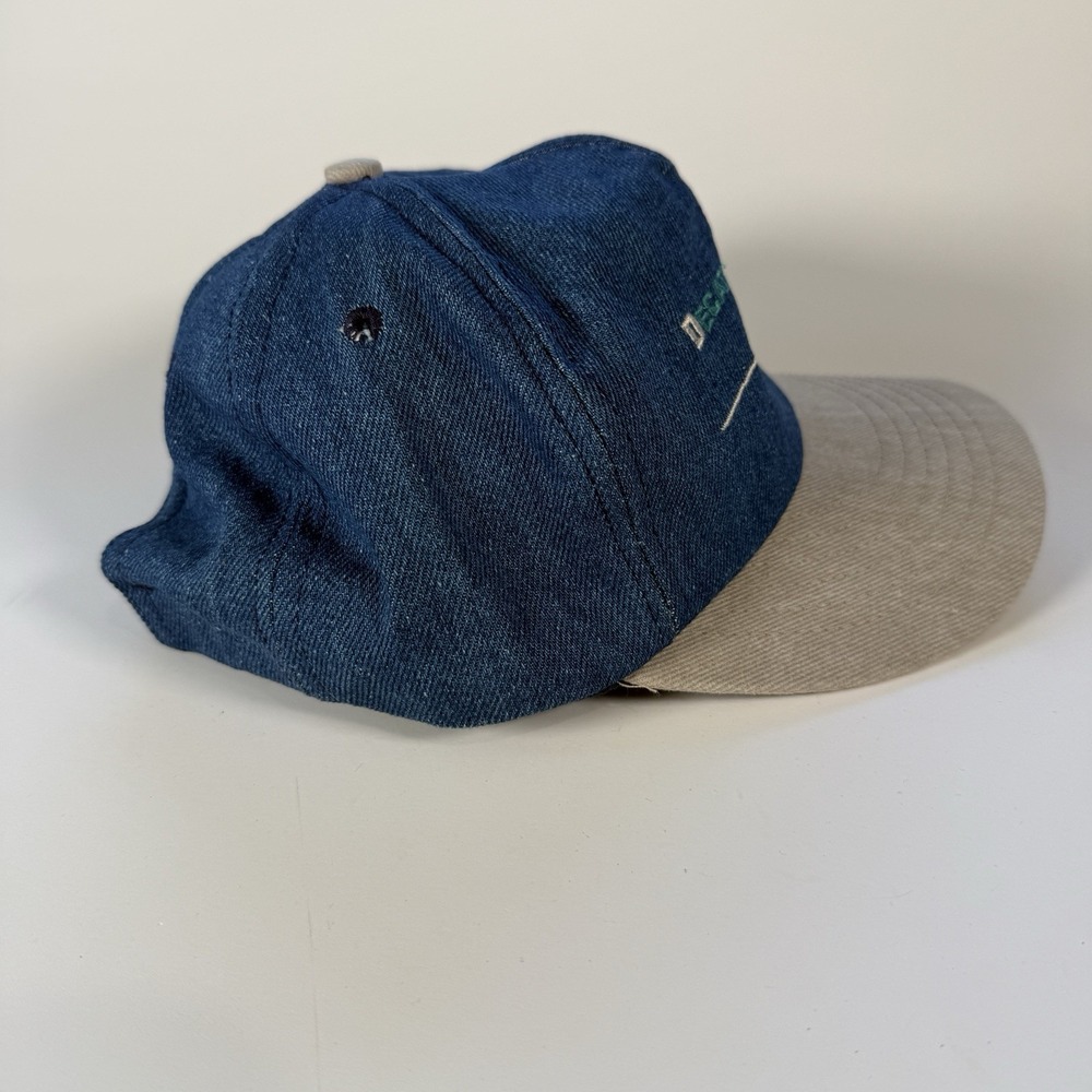Vintage Cap America Denim Dad Hat Decatur Wire Die LLC Made in USA 90s Promo Cap - Picture 5 of 11